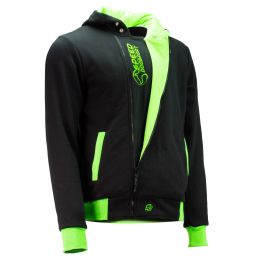 Sweater Jacke schwarz-grün-3