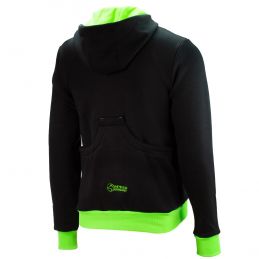 Sweater Jacke schwarz-grün-4