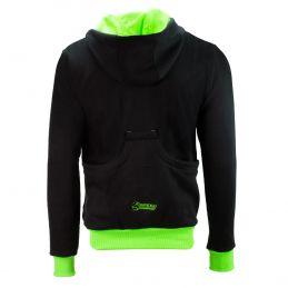 Sweater Jacke schwarz-grün-5