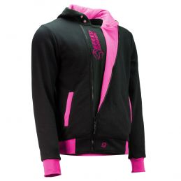 Sweater Jacke schwarz-pink-3