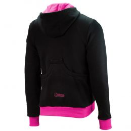 Sweater Jacke schwarz-pink-4