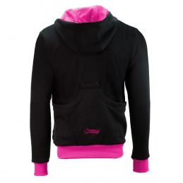 Sweater Jacke schwarz-pink-5