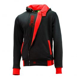 Sweater Jacke schwarz-rot-1