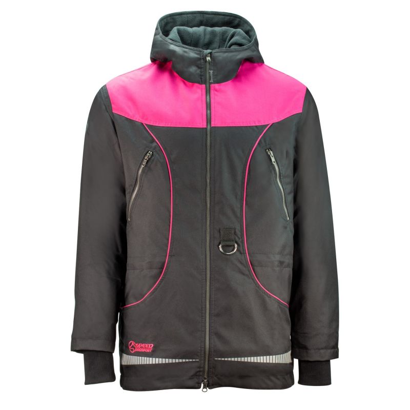 Dog sports Winter Jacket LUCA black-pink from Speed-Dogsport